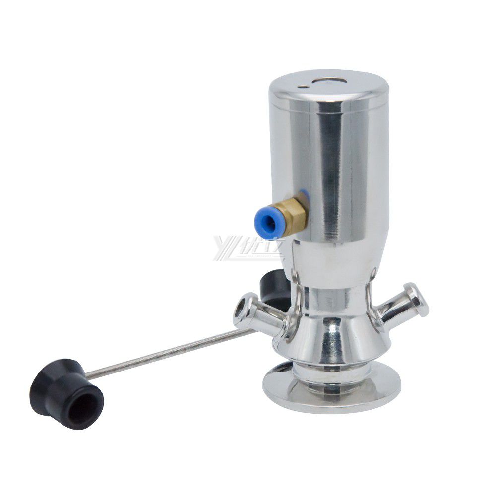 YOULI Hygienic Food Grade Sanitary Stainless Steel 304 316L Tri Clamped Pneumatic Sterile Sample Valve