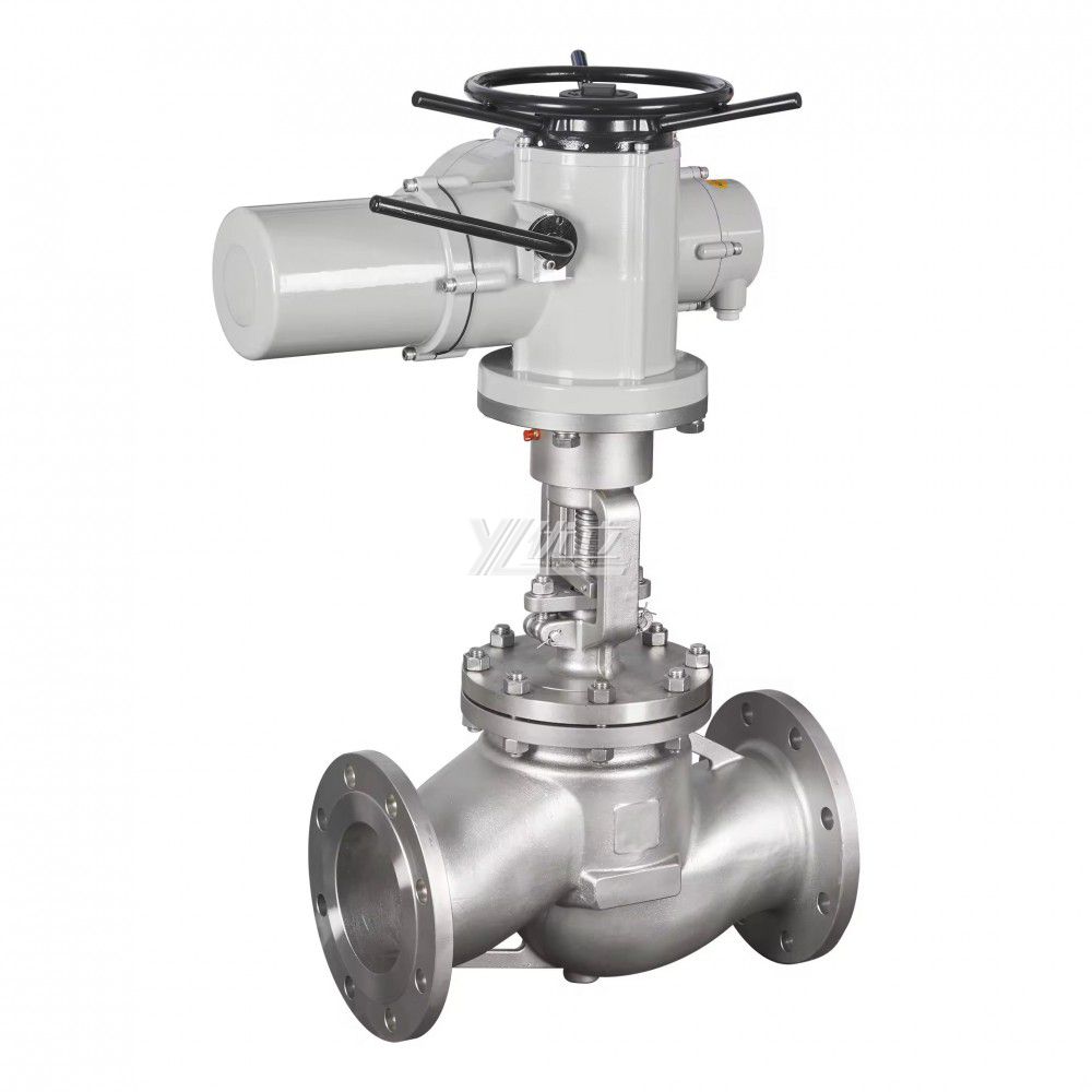 YOULI High Temperature Steam ANSI 150LB 304 316 Stainless Steel 1.6mpa WCB Motorized AC380V Electric Flanged Globe Valve