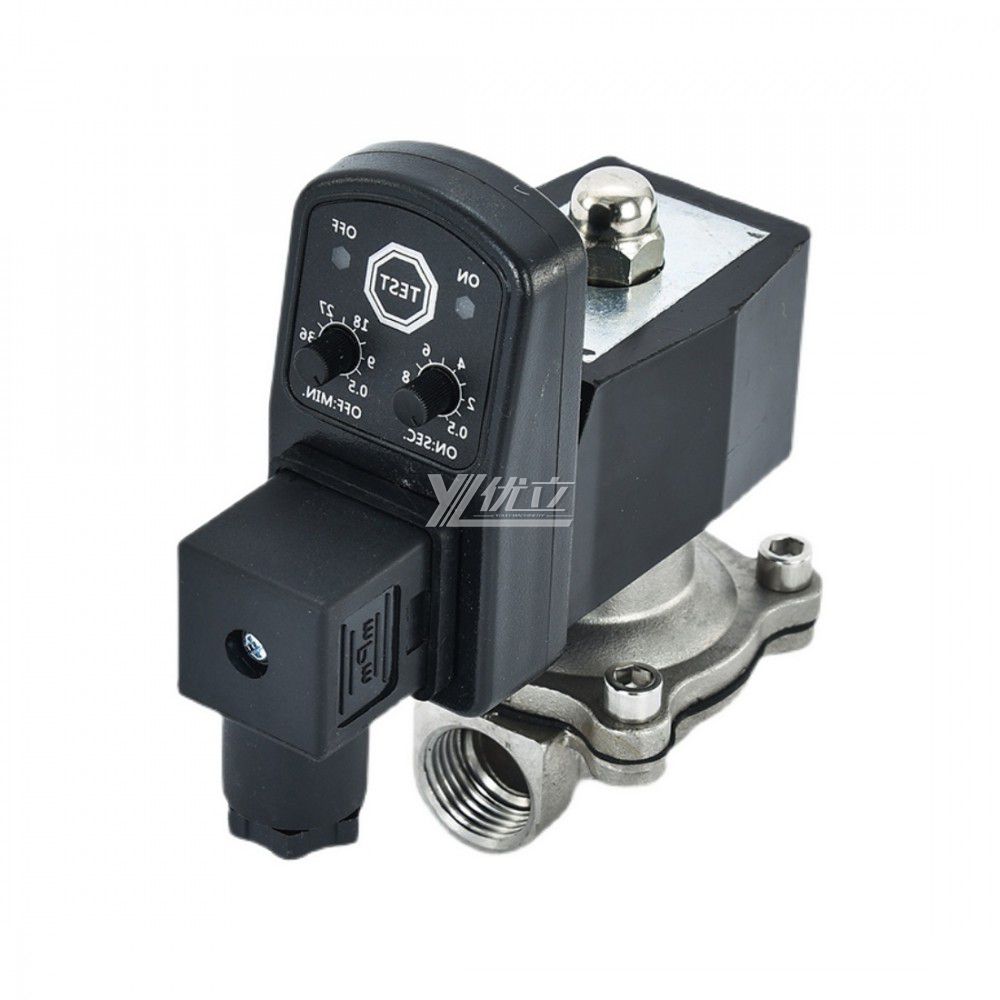 YOULI 2W Stainless Steel 304 316 Two Way Npt Bsp AC220V DC24V Normal Close Water Straight Female Thread Timed Solenoid Valve