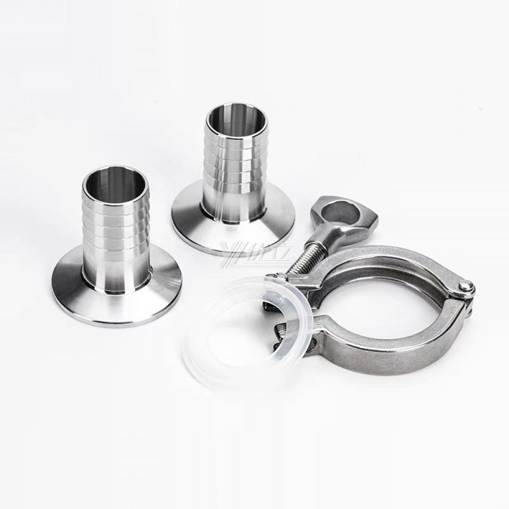 YOULI Best-in-Class Hygienic Food Grade Sanitary Stainless Steel 304 316L SMS Clamped Hose Adapter Sets