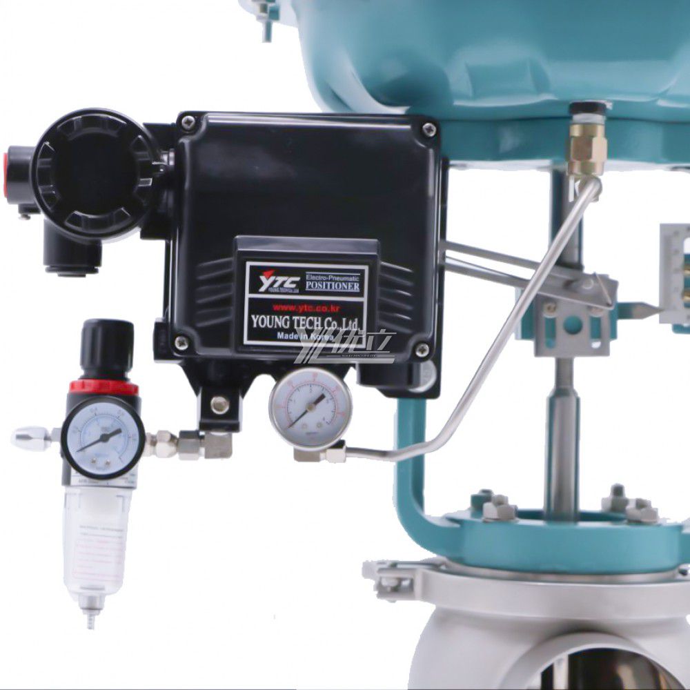 Stainless Steel Sanitary Electric -Pneumatic Flow Regulating Valve