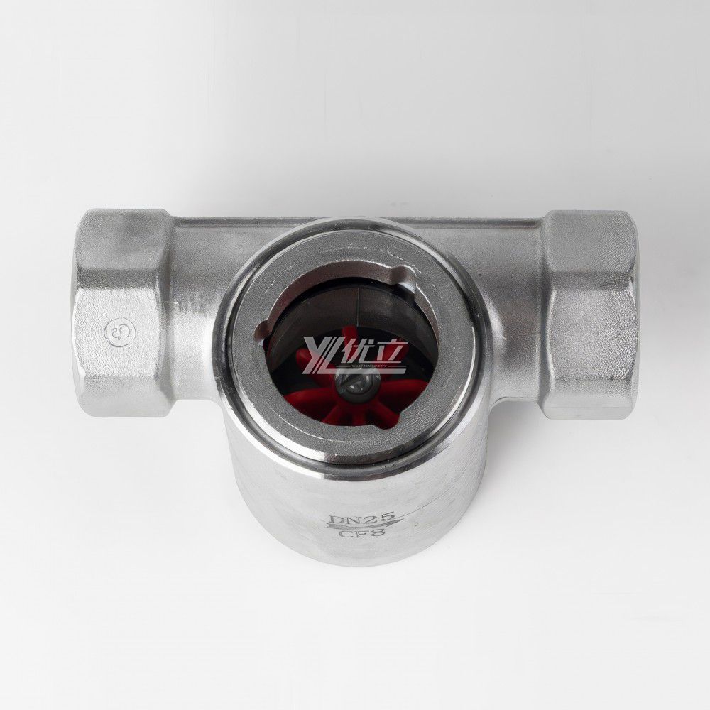 YOULI BSP NPT BSPT Screw Stainless Steel 304 316L Carbon Steel WCB Water Flow Indicator Female Threaded Impeller Sight Glass