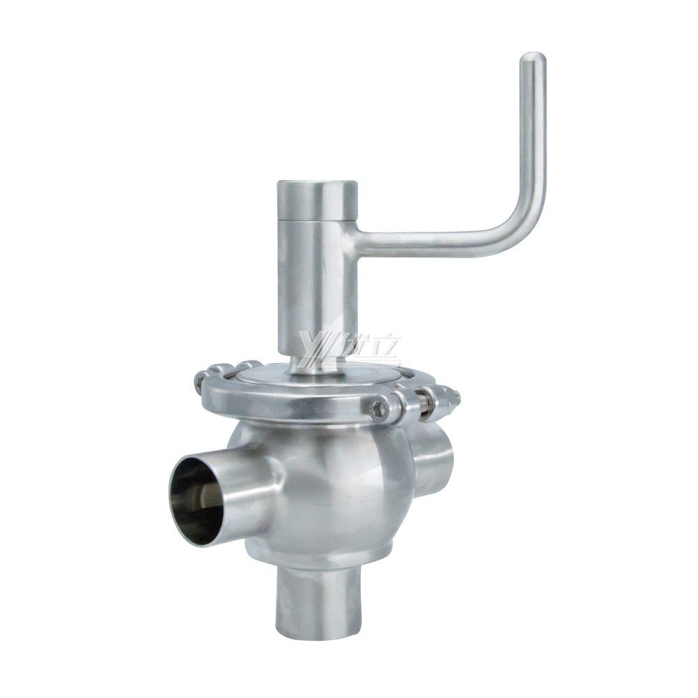 YOULI Best-in-Class Hygienic Food Grade Sanitary Stainless Steel 304 316L Manual T Type Welded Cut-off Globe Stop Valve