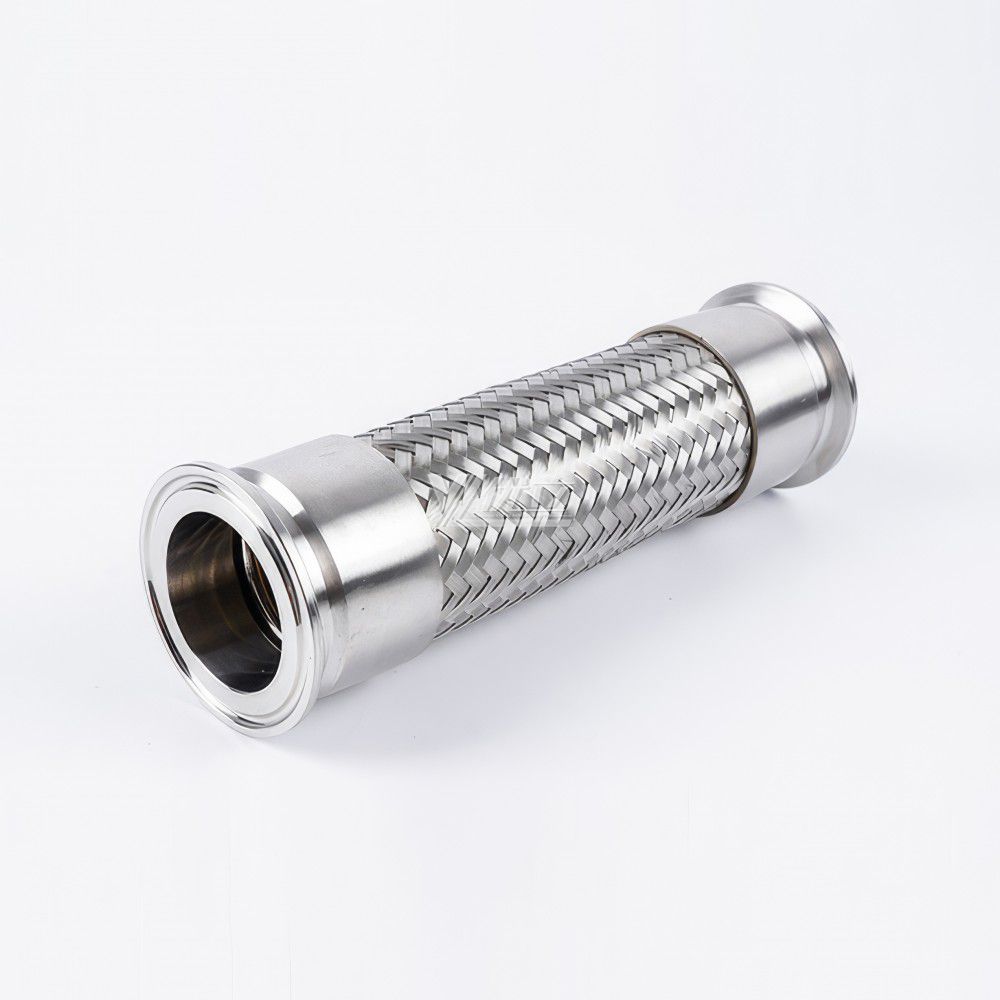 YOULI Food Grade Sanitary Stainless Steel 304 SS316L100-4000mm SMS DIN ISO 3A Pipe Fitting Tri-clamp Metal Hose Fitting