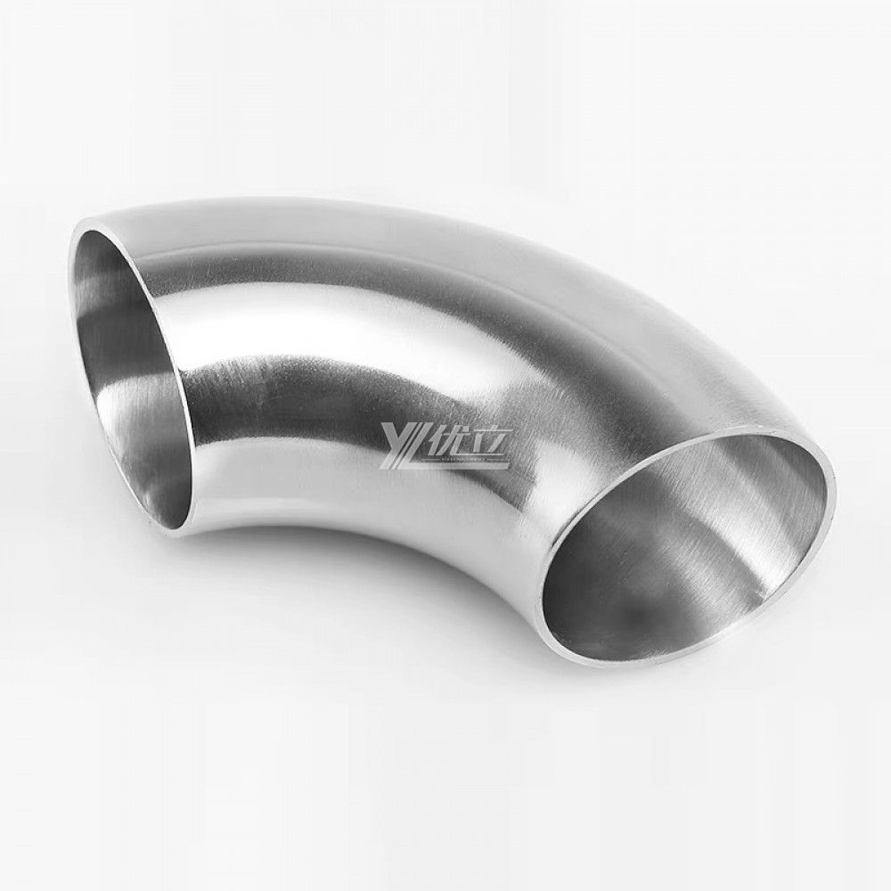YOULI Hygienic Food Grade Sanitary Stainless Steel 304 SS316L 3A SMS ISO DIN Pipe Fitting 90 Degrees Welded Elbow