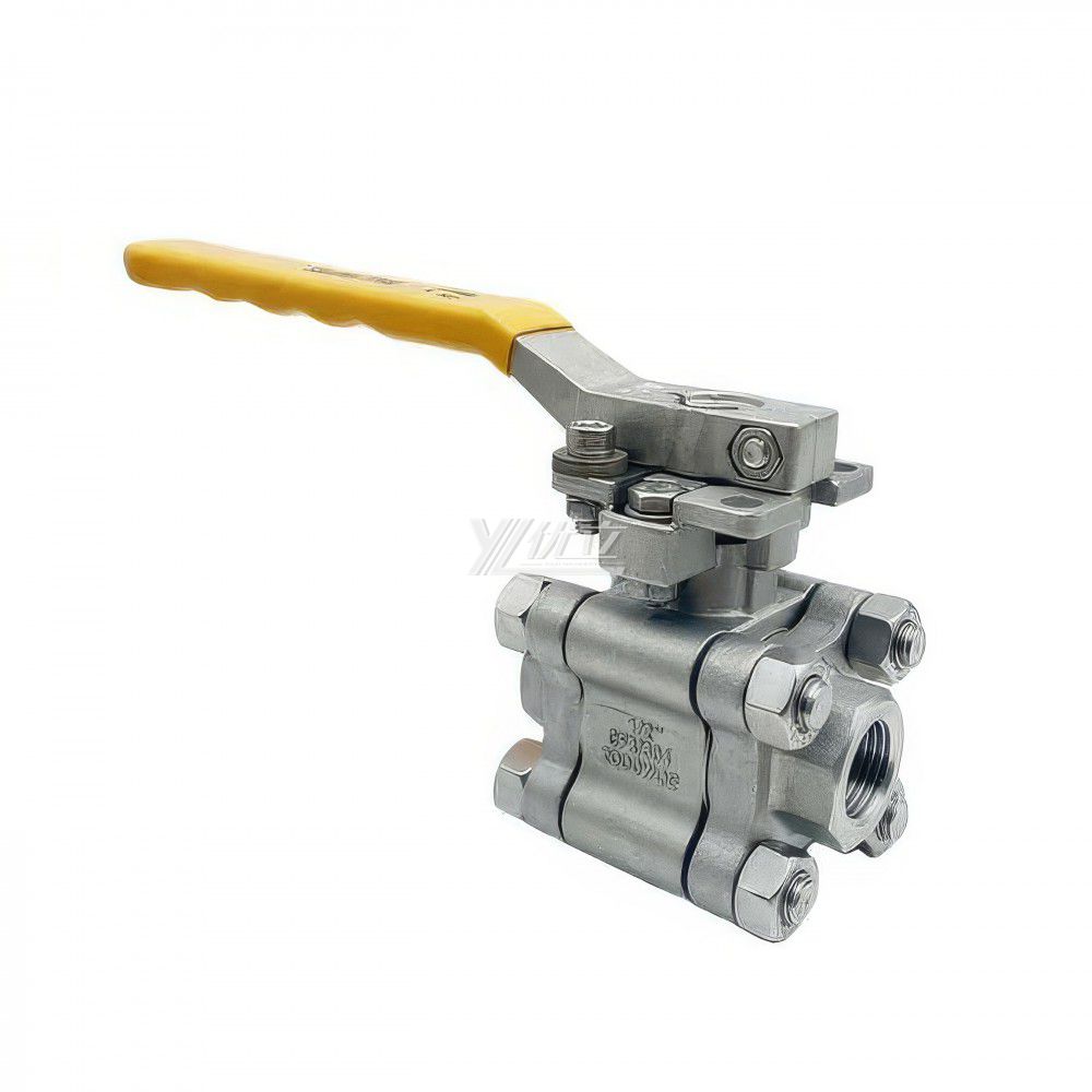 YOULI High Temperature  NPT BSP 2000wog PN130 Stainless Steel 304 316 Manual High Pressure 3PC Thread Ball Valve