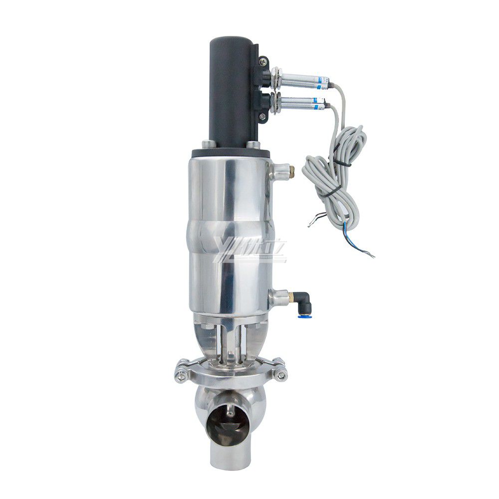 Stainless Steel Hygienic SS304 Pneumatic Flow Diversion Valve