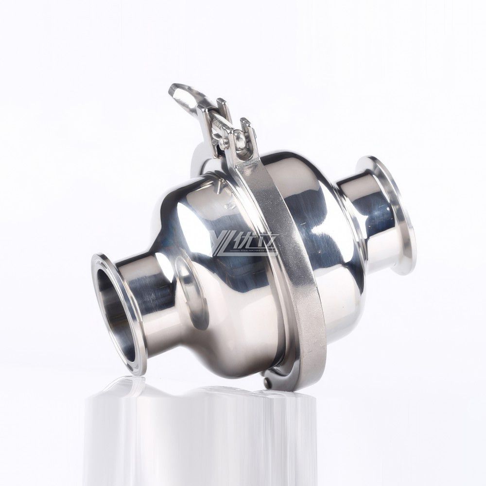 YOULI Hygienic Food Grade SS 304 316L Stainless Steel Milk Beer Honey Sanitary Ball Type Tri Clamped Strainer  Filter