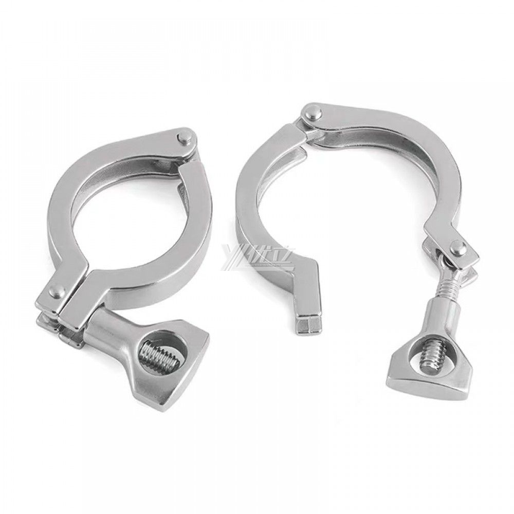 YOULI Hygienic Food Grade Sanitary Stainless Steel 304 SS316L DIN SMS 3A Tri-clamp Pipe Fitting Single Pin Clamp