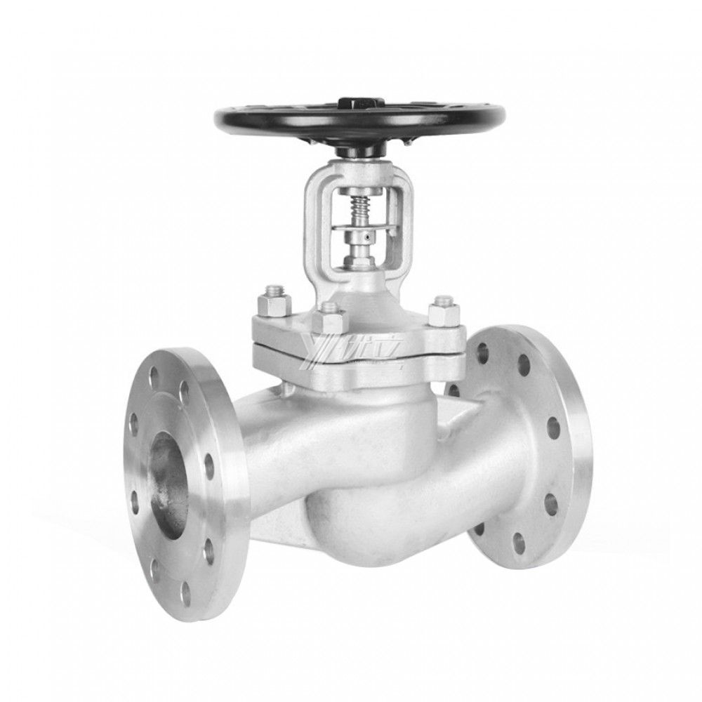YOULI High Temperature Steam Gas Zero Leakage ANSI 150LB PN16-40 304 316 Stainless Steel WCB Bellow Seal Flanged Globe Valve
