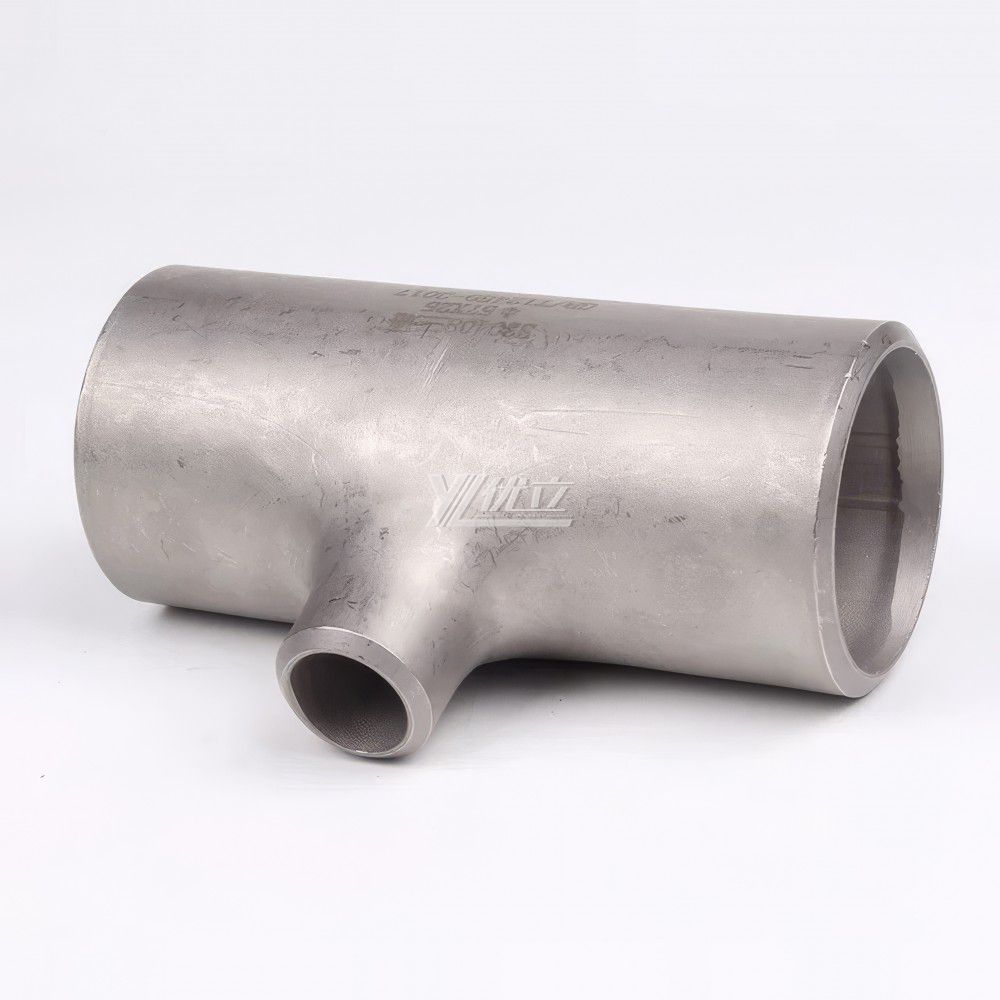 YOULI Industrial Shot Blasting Pickling Stainless Steel ANSI WCB 304 SS316L 3 Way Pipe Fitting Butt Welding Reducing Tee