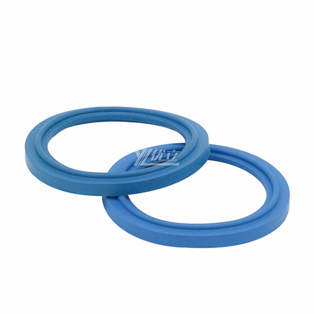YOULI Hygienic Food Grade Customized Sanitary Detect Blue EPDM With Flanging  Tri Clamp Gasket