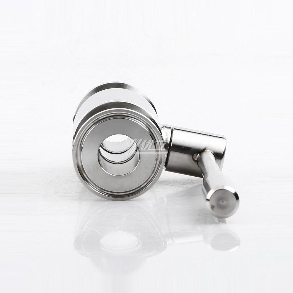 YOULI Hygienic Food Grade Stainless Steel 304 316L Beverage Milk Heavy Sanitary Manual Two Way Straight Tri Clamped Ball Valve