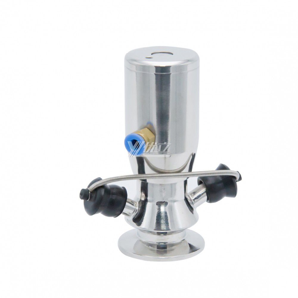 YOULI Hygienic Food Grade Sanitary Stainless Steel 304 316L Tri Clamped Pneumatic Sterile Sample Valve