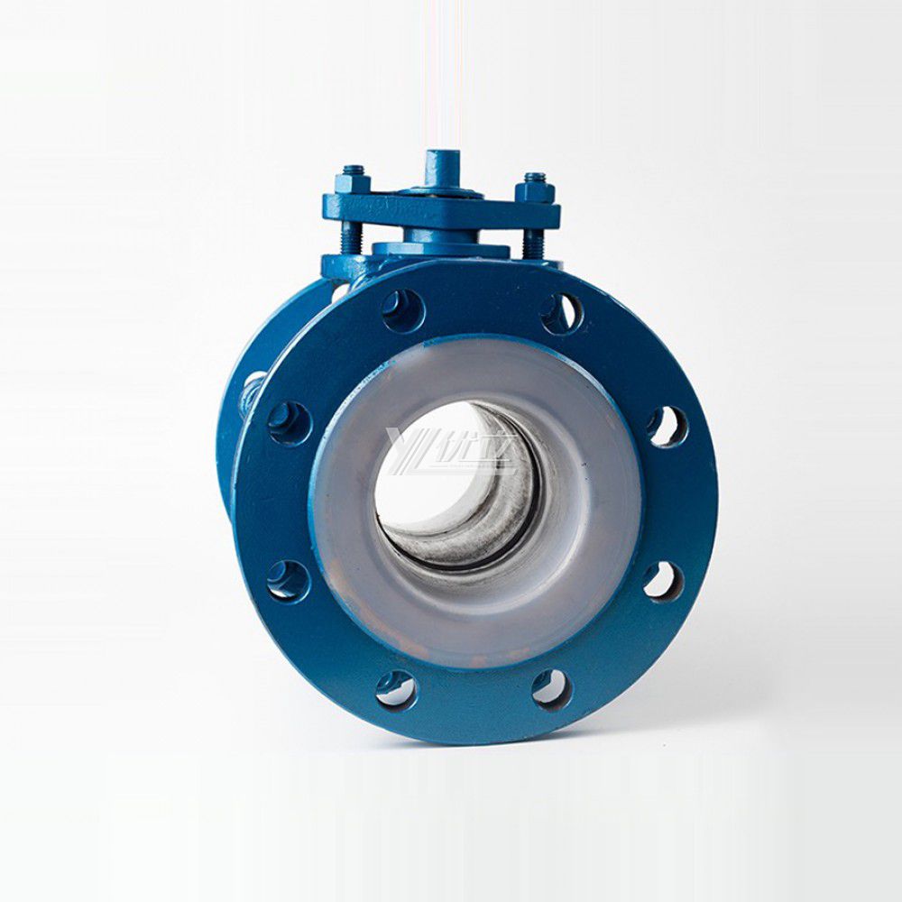 YOULI Stainless Steel ANSI 150LB 304 316 JIS 10K 1.6mpa WCB Fluorine Lining F4 F46 PFA Manual Flanged Ball Valve