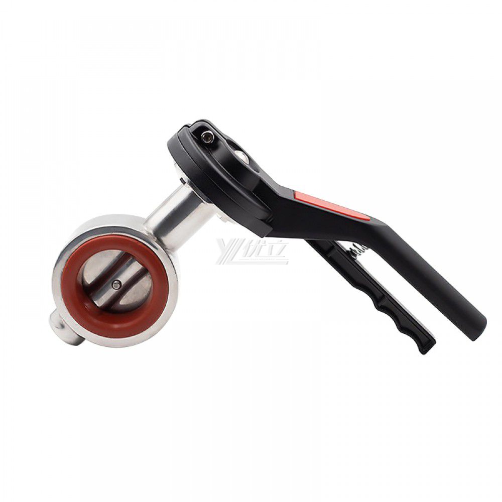 YOULI Hygienic Food Grade Stainless Steel 3A/SMS/DIN 304 316 Silicon Duckbill Handle Sanitary Manual Wafer Butterfly Valve