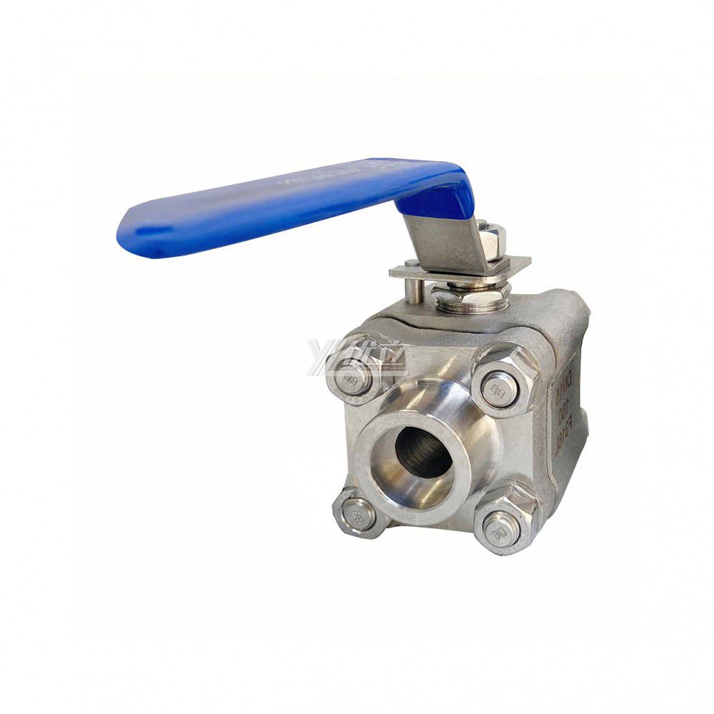 YOULI High Pressure NPT BSP A105 800lb 304 316 Stainless Steel Forged Manual 3PC Threaded Socket Welded Ball Valve
