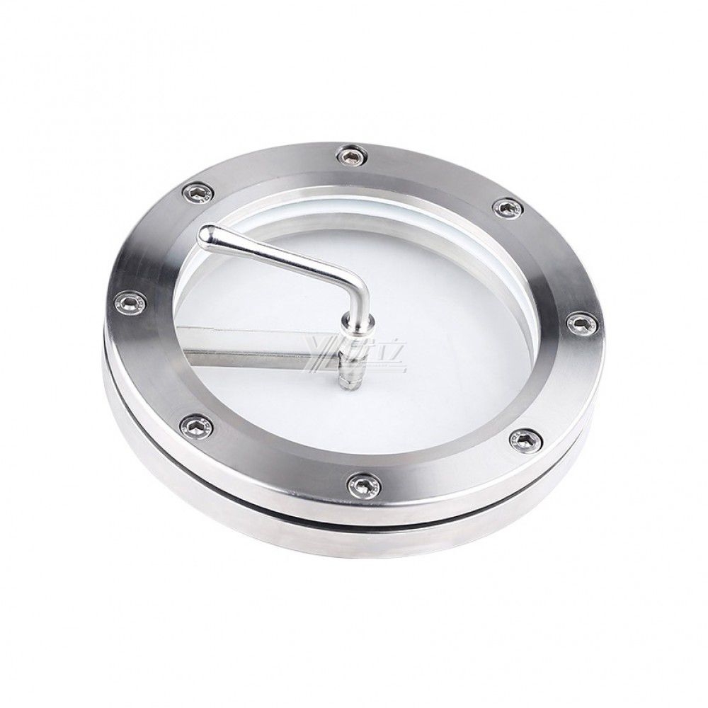 YOULI Best-in-Class Hygienic Food Grade Sanitary Stainless Steel 304 316L ANSI 150LB JIS 10K With Wiper LED Flange Sight Glass