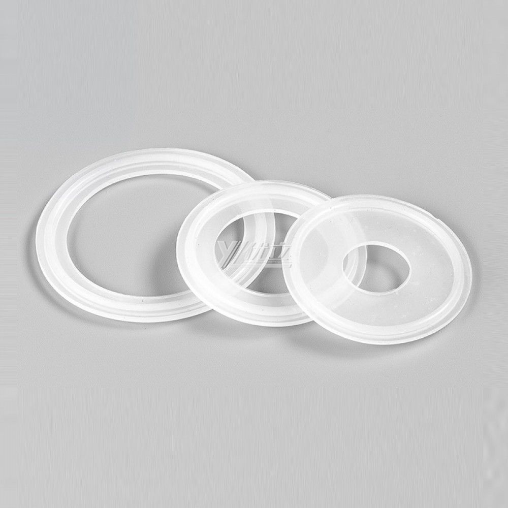 YOULI Hygienic Food Grade Customized White Pipe Sanitary Silicone Sealing Ring Non Standard Rubber Tri Clamp Gasket