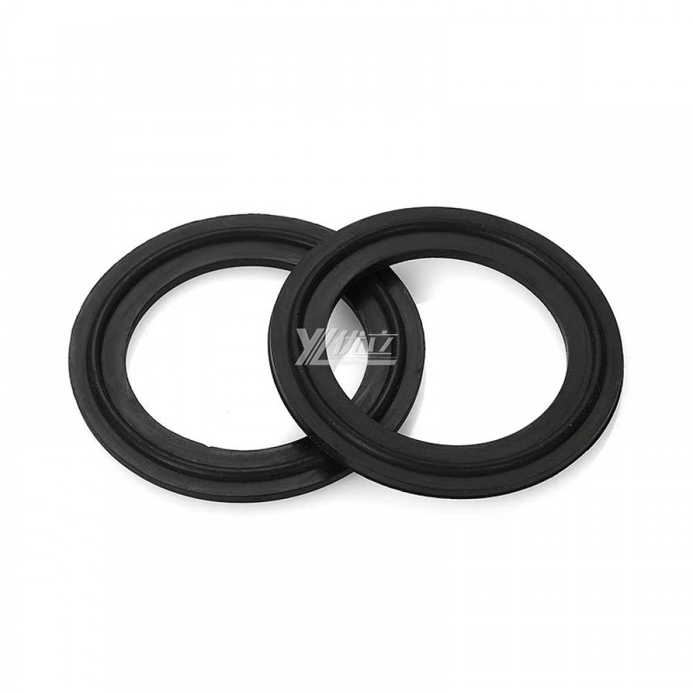 YOULI Hygienic Food Grade Customized Black Pipe Sanitary EPDM Sealing Ring Non Standard Rubber Tri Clamp Gasket