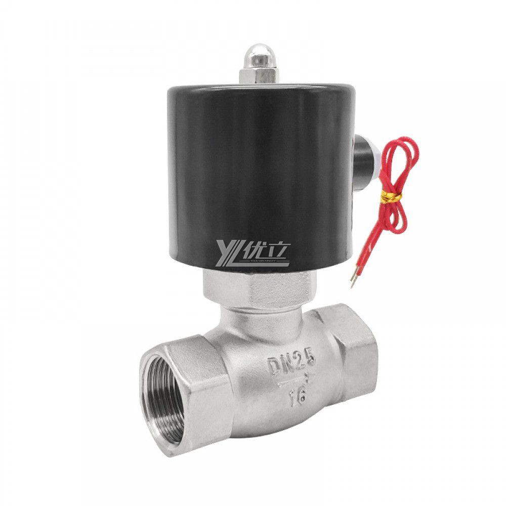 YOULI ZQDF Stainless Steel 304 316 Brass Steam High Temperature AC220V DC24V Gas Straight Female Thread Solenoid Valve