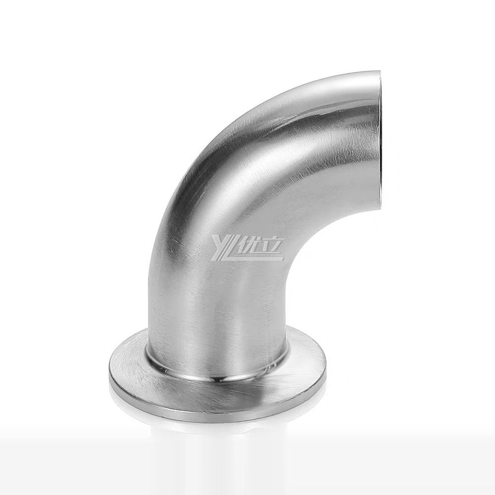 YOULI Hygienic Food Grade Sanitary Stainless Steel 304 SS316L 3A SMS DIN ISO Pipe Fitting 90 Degrees Welded Clamped Elbow