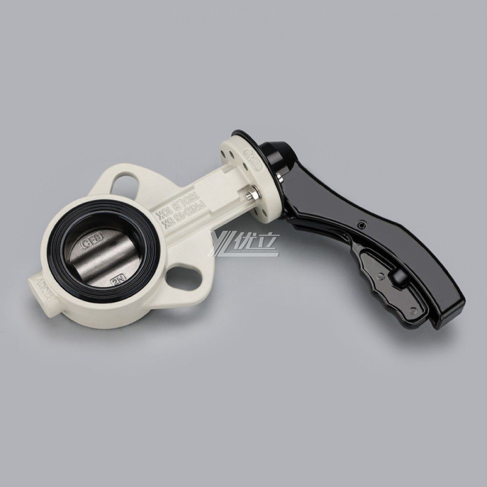 YOULI DN25-DN32 Aluminium Alloy 304 316  Pn10-16 Soft Seal Water Gas Oil Manual Center Mini Wafer Butterfly Valve