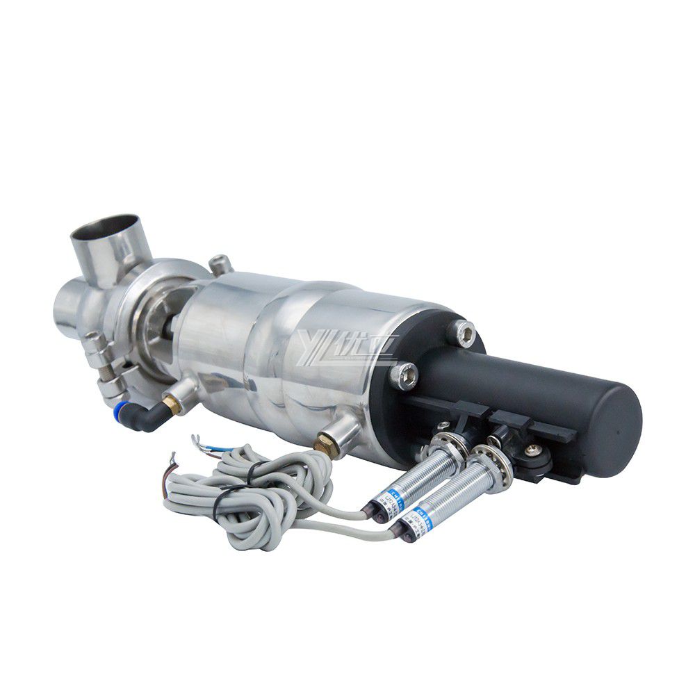 Stainless Steel Hygienic SS304 Pneumatic Flow Diversion Valve