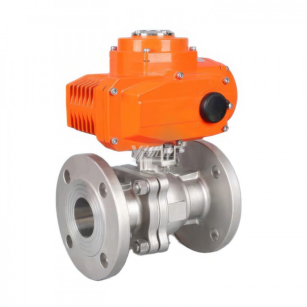 YOULI Stainless Steel ANSI 150LB 304 316 JIS 10K 1.6mpa High Temperature WCB Motorized AC220V On/off Electric Flanged Ball Valve