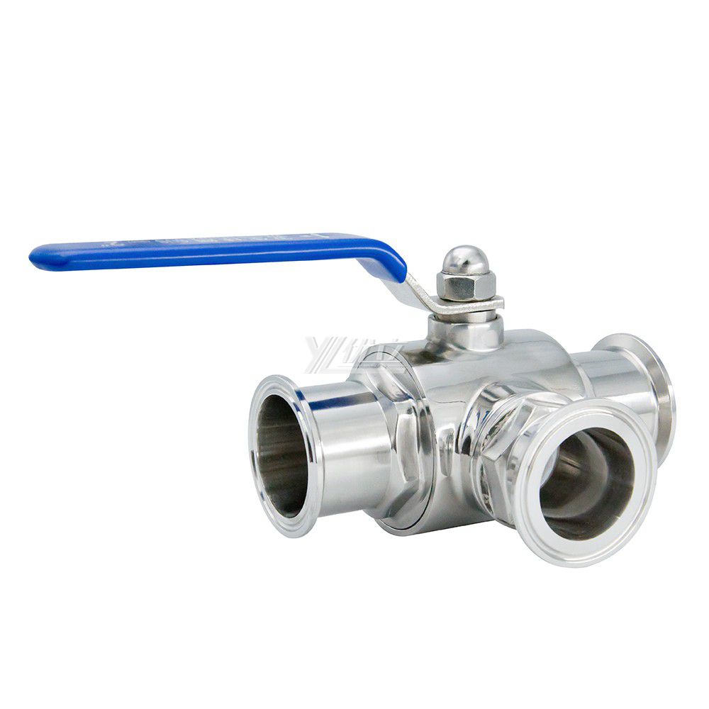 Stainless Steel Sanitary Clamp L Port Ball Valves