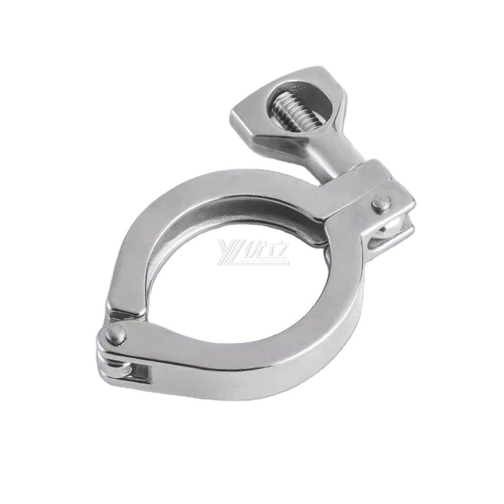 YOULI Hygienic Food Grade Sanitary Stainless Steel 304 SS316L DIN SMS 3A Tri-clamp Pipe Fitting Single Pin Clamp
