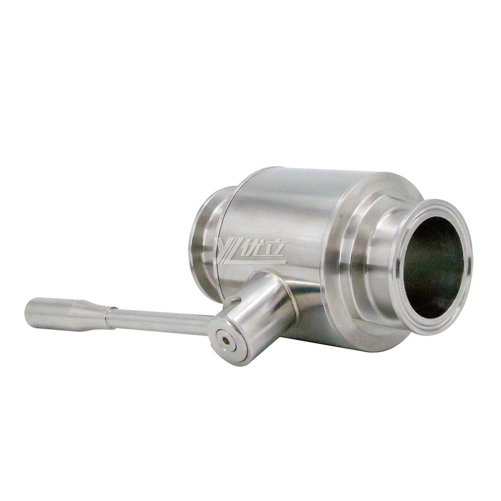 Stainless Steel Sanitary Tc Tri Clamp Straight Ball Valve