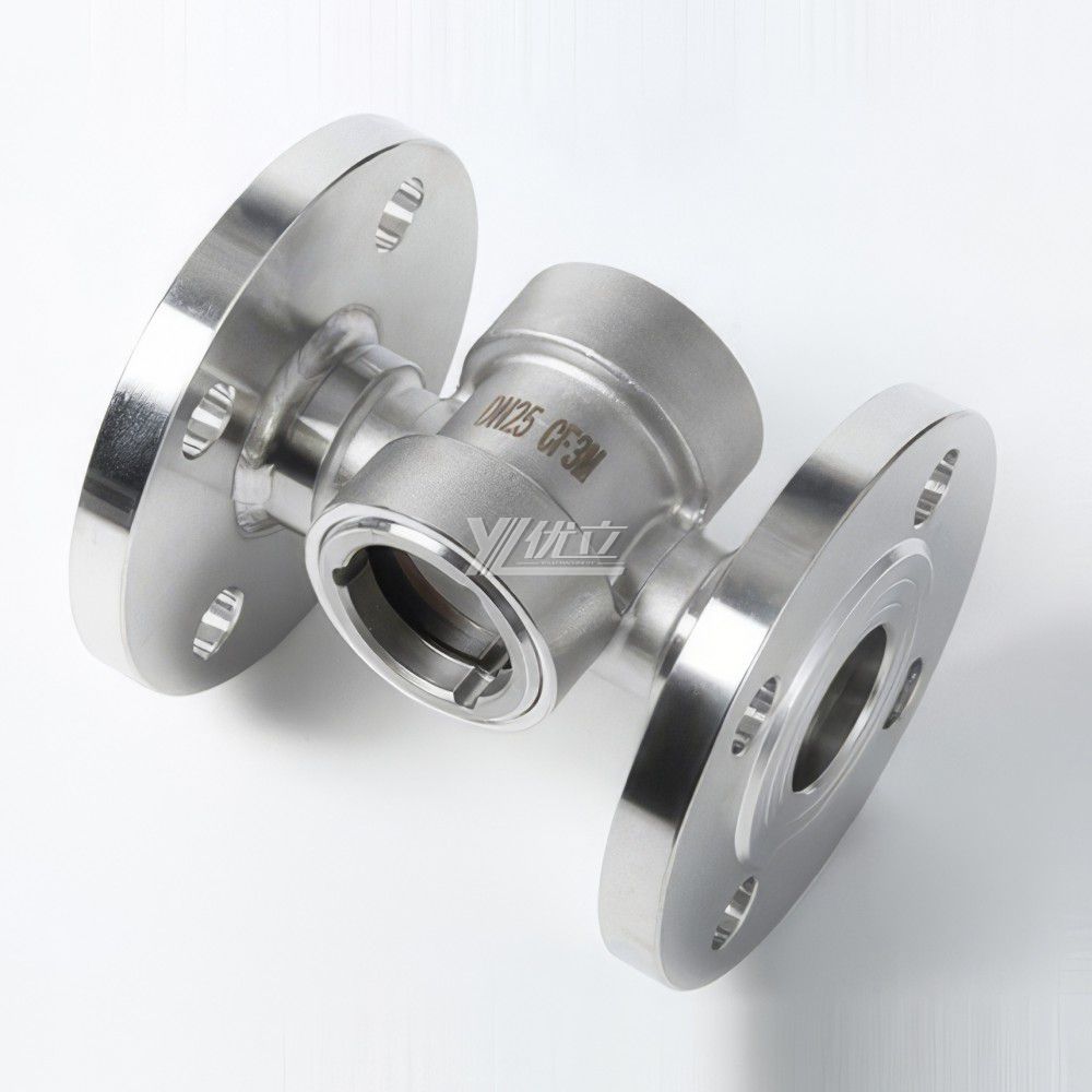 YOULI BSP NPT BSPT Screw Stainless Steel 304 316L Carbon Steel WCB Water Flow Indicator Flanged Impeller Sight Glass