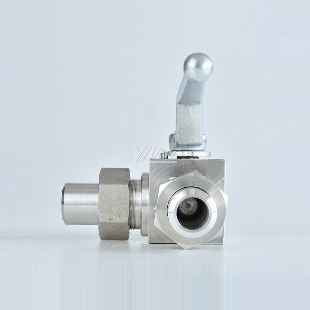 YOULI PN500 Stainless Steel 304 316 KHB 31.5mpa 50mpa 6000psi High Pressure Union Butt Welded 3 Way Ball Valve