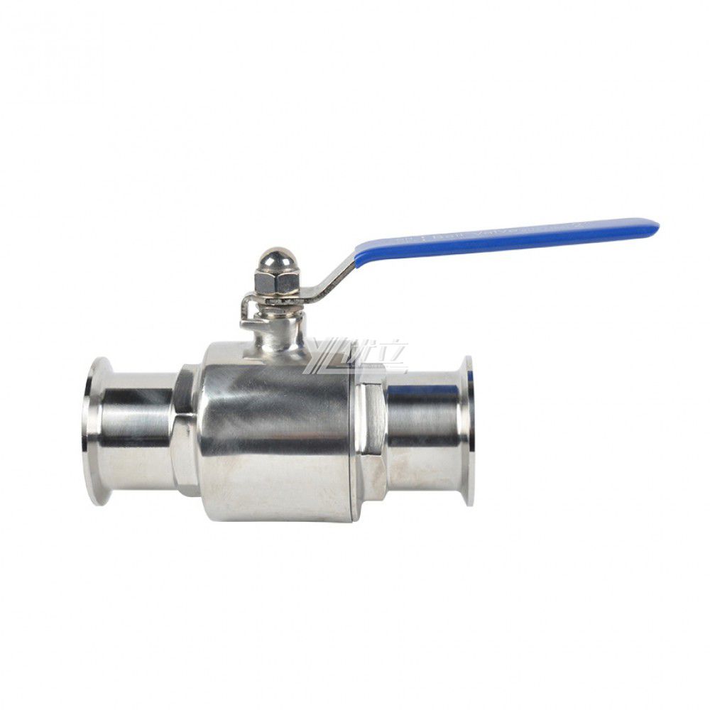 YOULI Top-Quality Hygienic Food Grade Sanitary Stainless Steel  304 316L Beverage Milk Manual Straight Tri Clamped Ball Valve