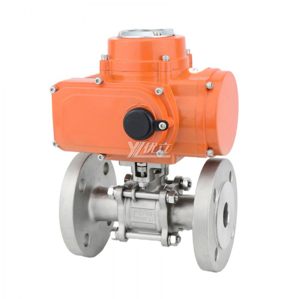 YOULI High Temperature NPT BSP 1.6mpa Stainless Steel 304 316 Motorized AC220V Electric Actuator 3 Piece Thread Ball Valve