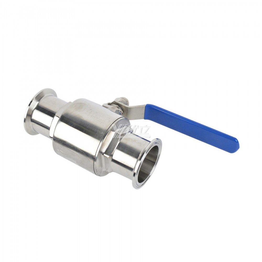 YOULI Top-Quality Hygienic Food Grade Sanitary Stainless Steel  304 316L Beverage Milk Manual Straight Tri Clamped Ball Valve