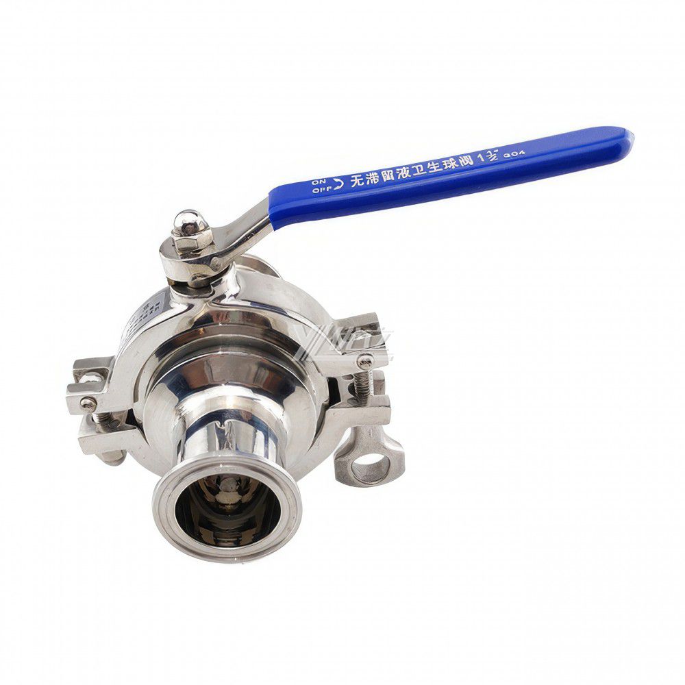 YOULI Hygienic Food Grade Sanitary Stainless Steel 304 316 zero Dead Beverage Milk Drink Manual Tri Clamed Ball Valve