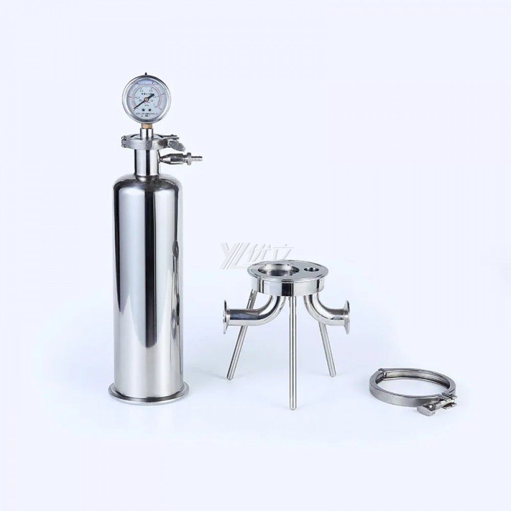 YOULI Hygienic Food Grade SS 304 316L Stainless Steel Milk Beer Honey Single Microporous Membrane Filter