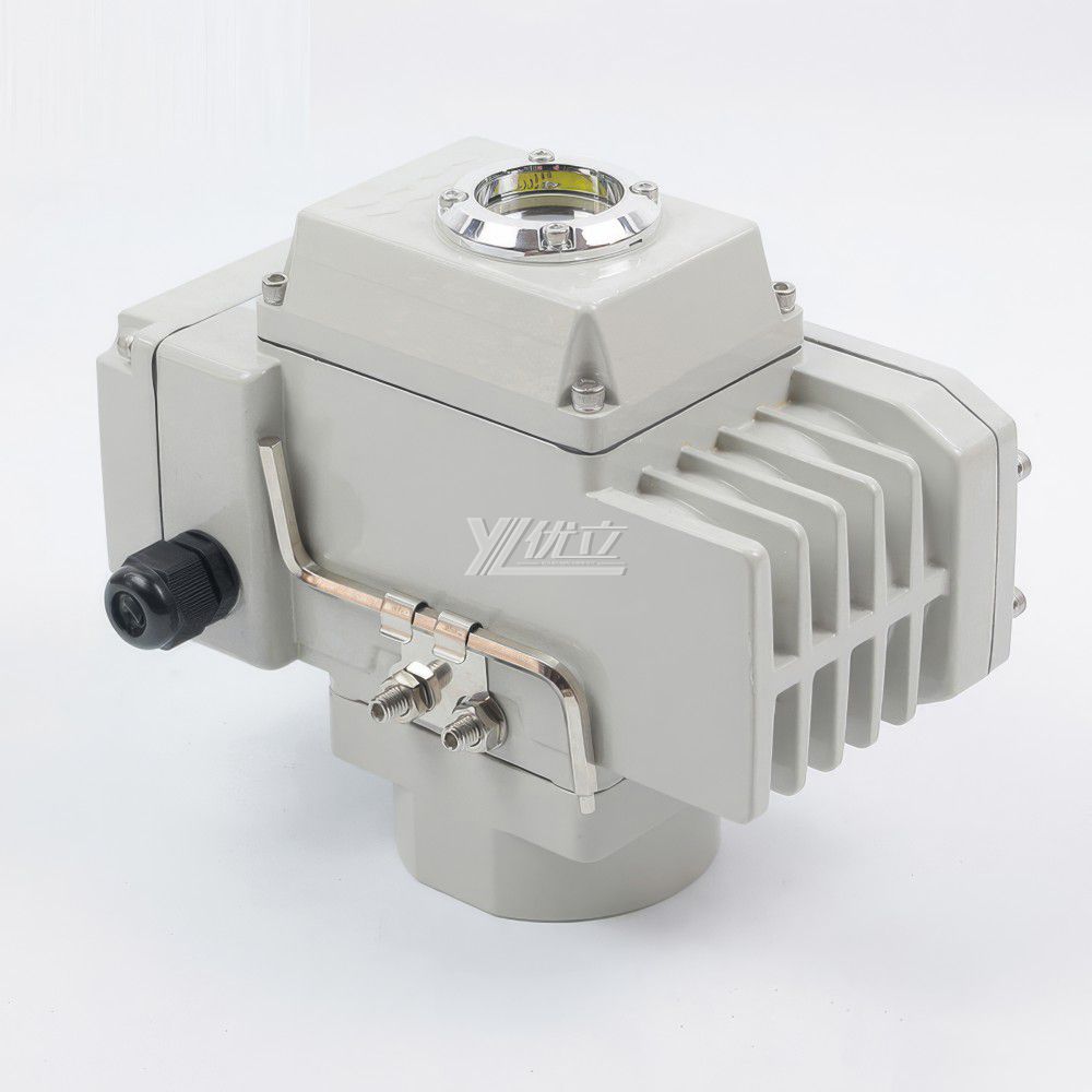 YOULI Customized DC24V AC220V 90° 180° Large Torque Ip67 On/off Use Regulating 4-20mA with Feedback Motorized Electric Motor Actuator