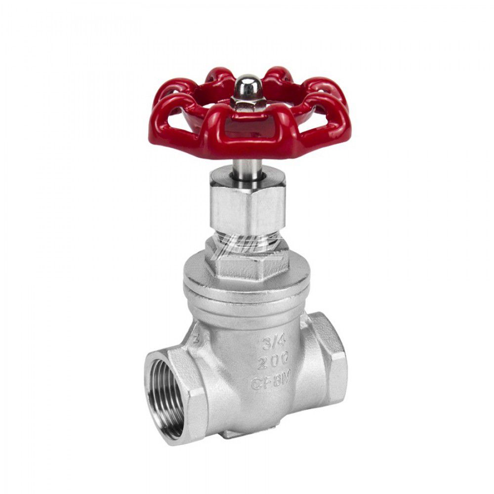 YOULI High Quality High Temperature Z15W 200wog Pn16 Stainless Steel 304 316 BSP NPT Female Threaded Gate Valve