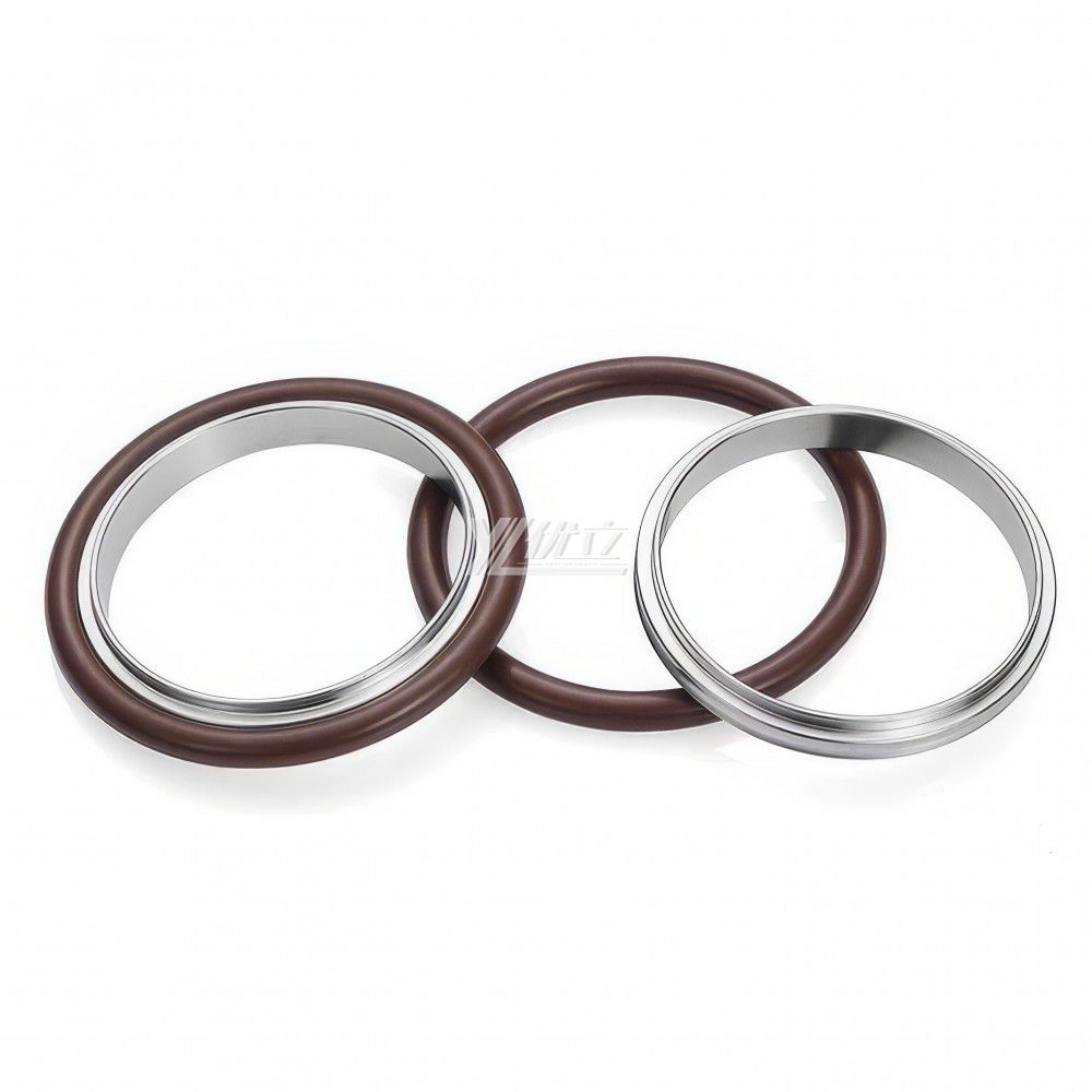 YOULI Hygienic Food Grade High Temperature KF25 KF40 304 Bracket Sanitary FKM VITON Sealing Ring Rubber Tri Clamp Vacuum Gasket