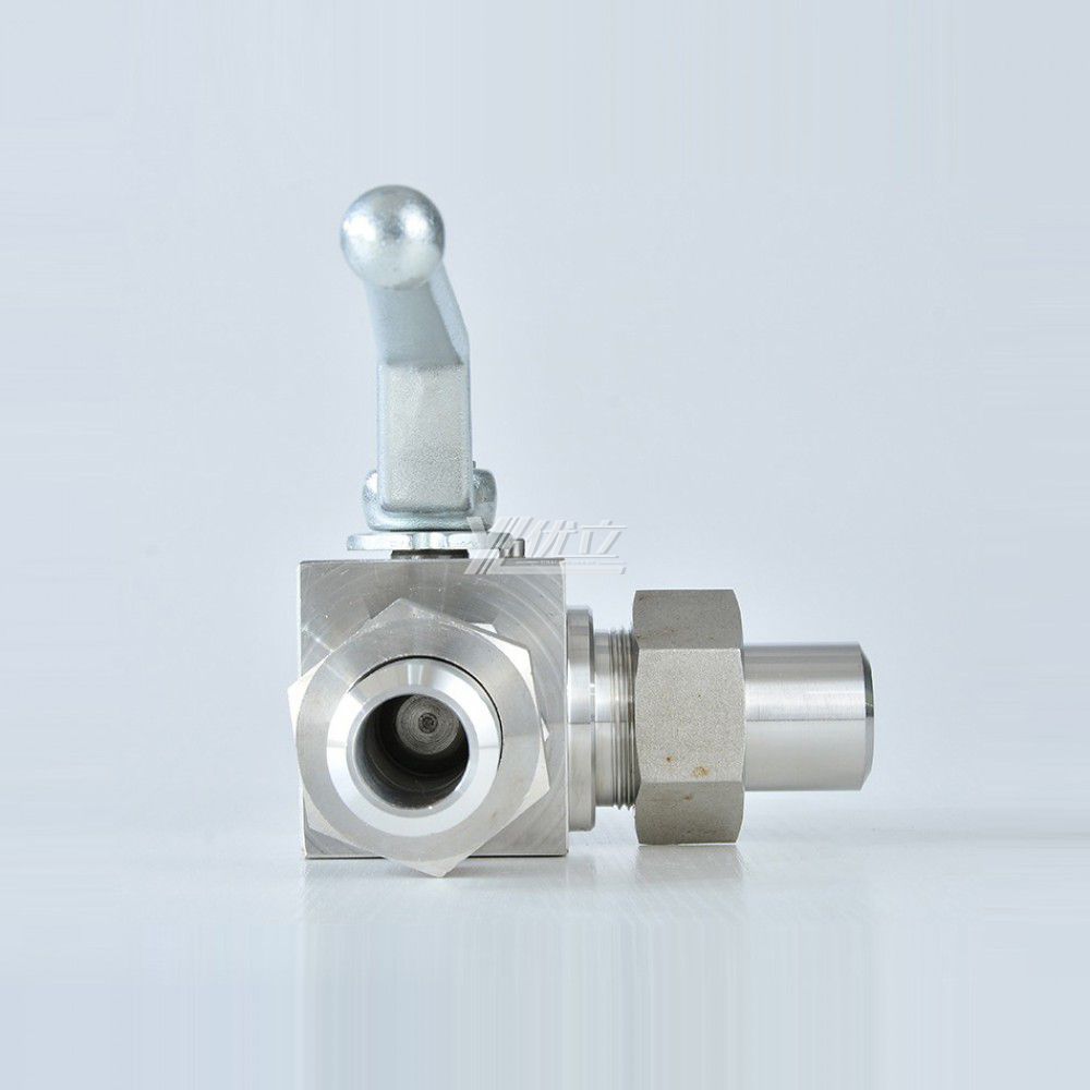 YOULI PN500 Stainless Steel 304 316 KHB 31.5mpa 50mpa 6000psi High Pressure Union Butt Welded 3 Way Ball Valve