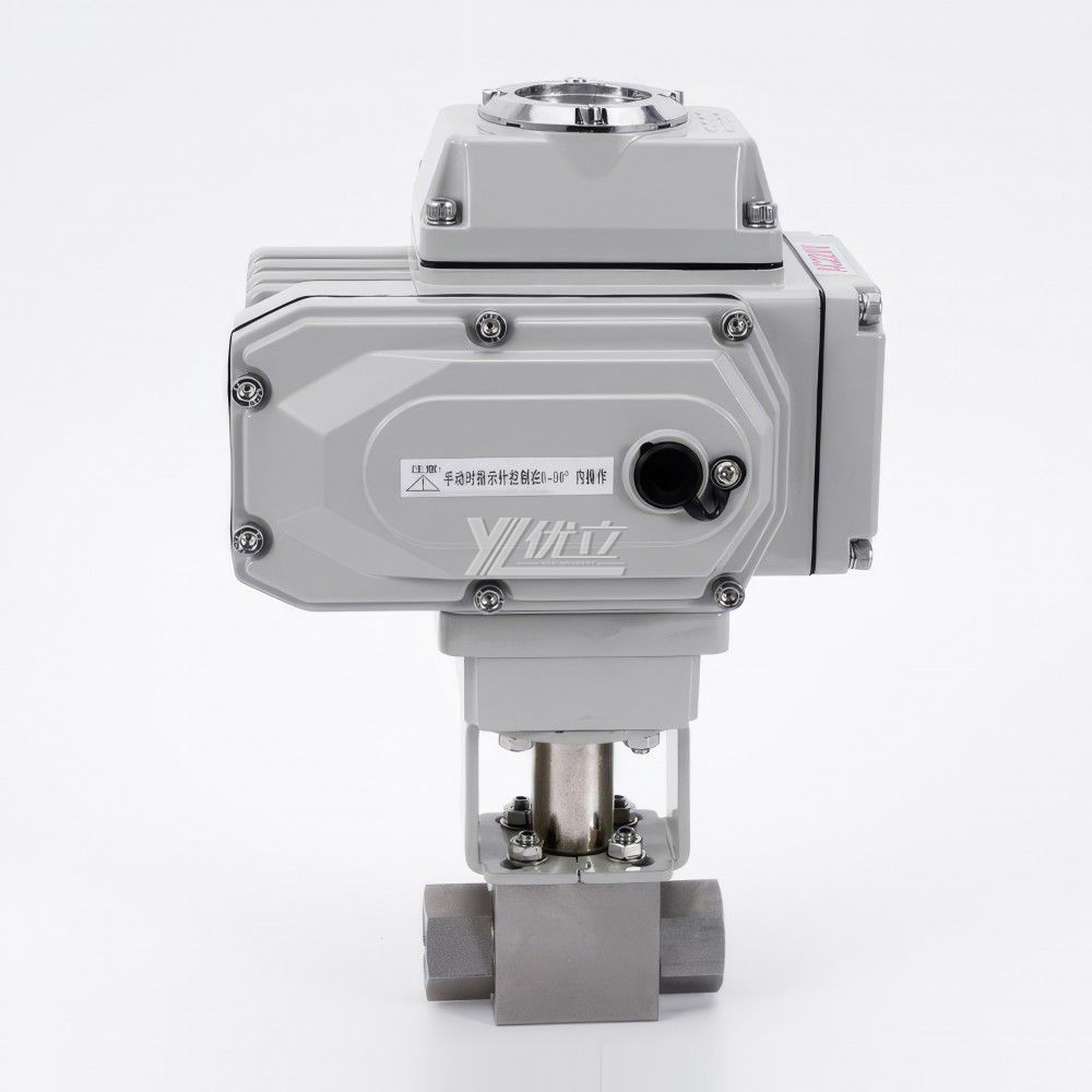 YOULI NPT BSP 6000psi PN320 PN500 Stainless Steel 304 316 Motorized DC24V AC220V KHB High Pressure Electric Threaded Ball Valve