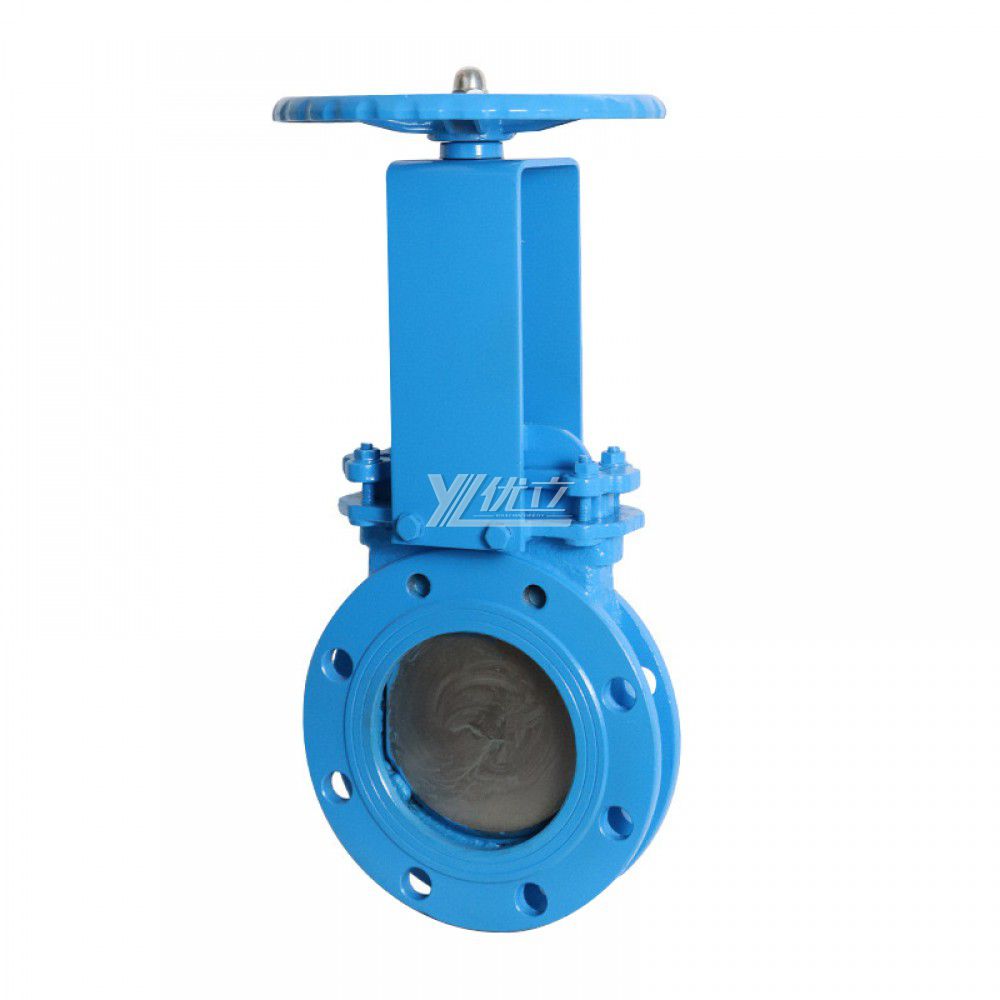 YOULI Stainless Steel ANSI 150LB  304 316 JIS 10K-20K 1.6mpa WCB Rising Stem Manual Flange Knife Gate Valve