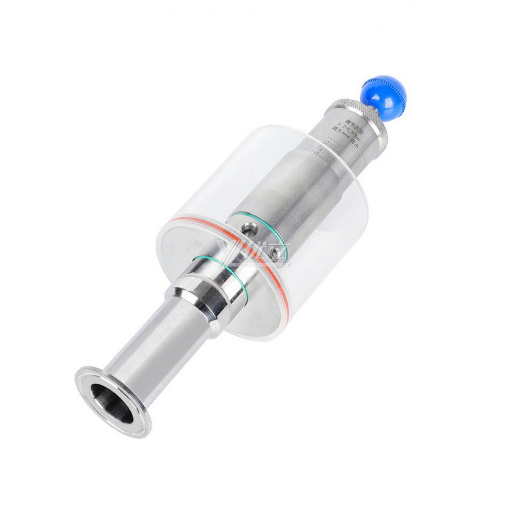 YOULI Hygienic Food Grade Sanitary Stainless Steel 304 316L Tri Clamped Vertical Water Seal Type Exhaust Valve Vent Valve