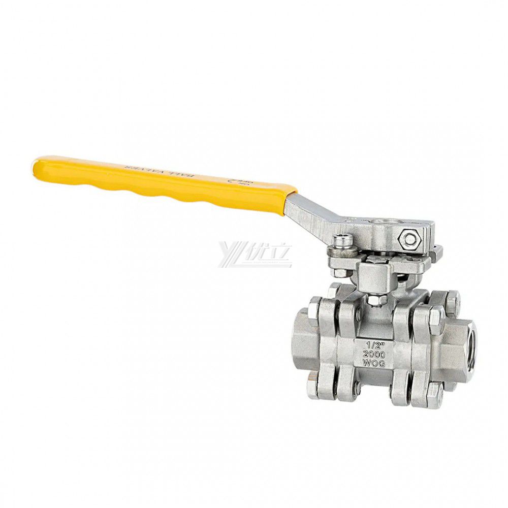 YOULI High Temperature  NPT BSP 2000wog PN63 Stainless Steel 304 316 Manual High Pressure 3PC Thread Ball Valve