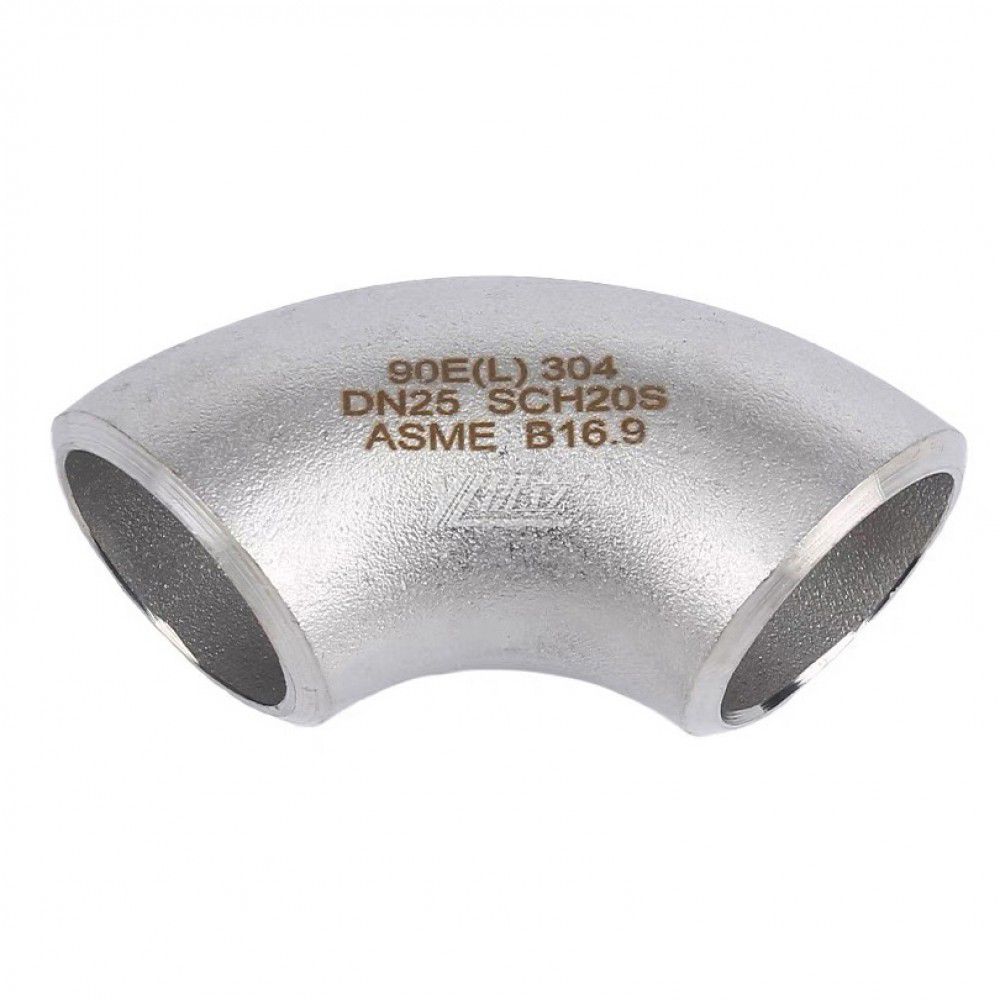 YOULI Industrial Shot Blasting Pickling Stainless Steel ANSI SCH40-SCH160  304 SS316L Pipe Fitting 90 Degrees Butt Welding Elbow