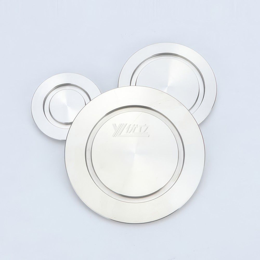 YOULI Hygienic Food Grade Sanitary Stainless Steel 304 SS316L KF25 KF40 KF50 Tri-clamp Pipe Fitting Vacuum Blind Plate
