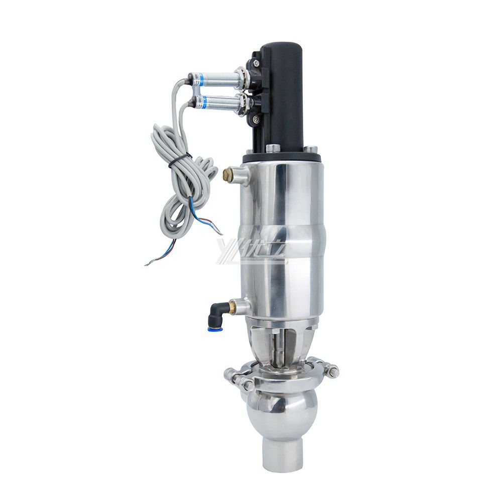 Stainless Steel Hygienic SS304 Pneumatic Flow Diversion Valve